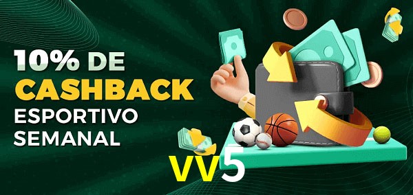 10% de bônus de cashback na vv5