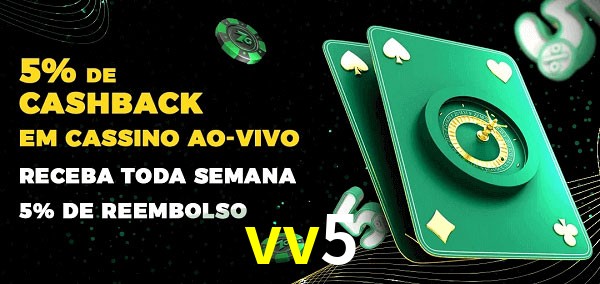 Promoções do cassino ao Vivo vv5